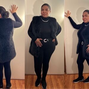 A AUXIRUI Faux Fur Vest